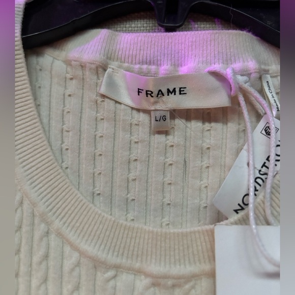 Frame Denim Ivory Ribbed Tank Top - Picture 13 of 14